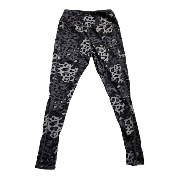 ANIMAL Print Ladies Black & Gray Leggings - Size Medium - Picture 2 of 5